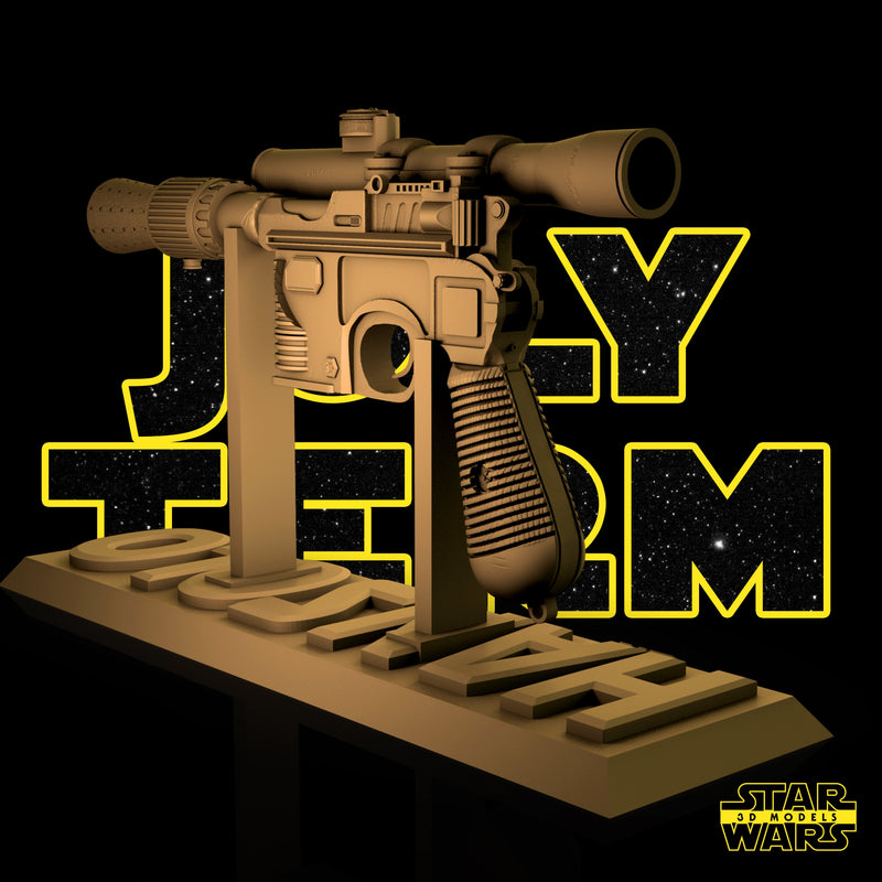 Han Solo Blastech DL-44 Sculpture