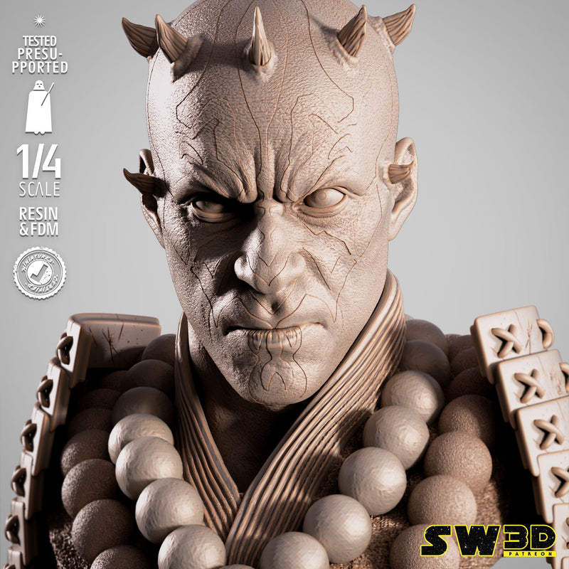 Darth Maul Samurai Portrait Bust