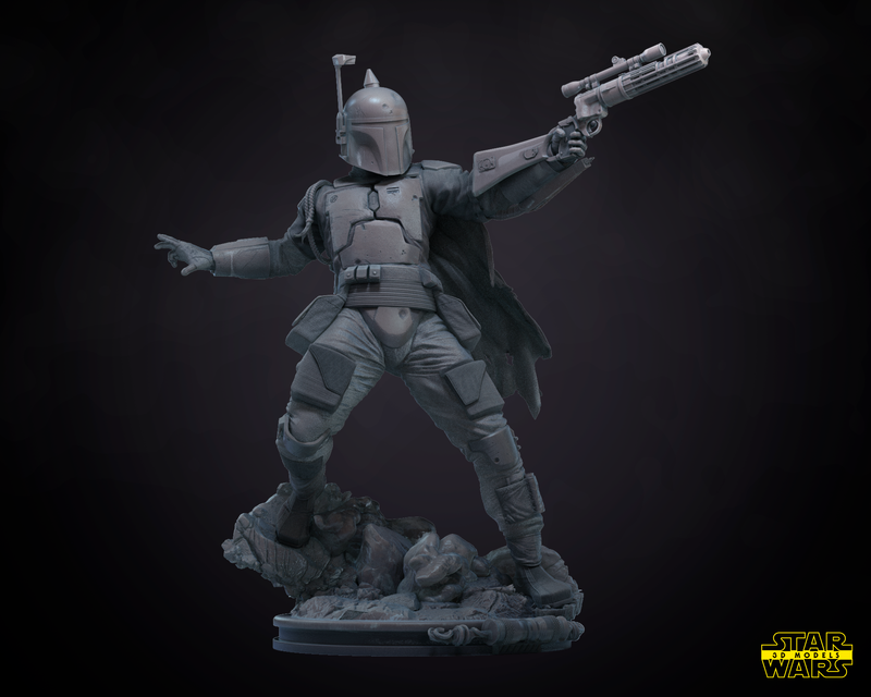 Boba Fett Original Version Sculpture