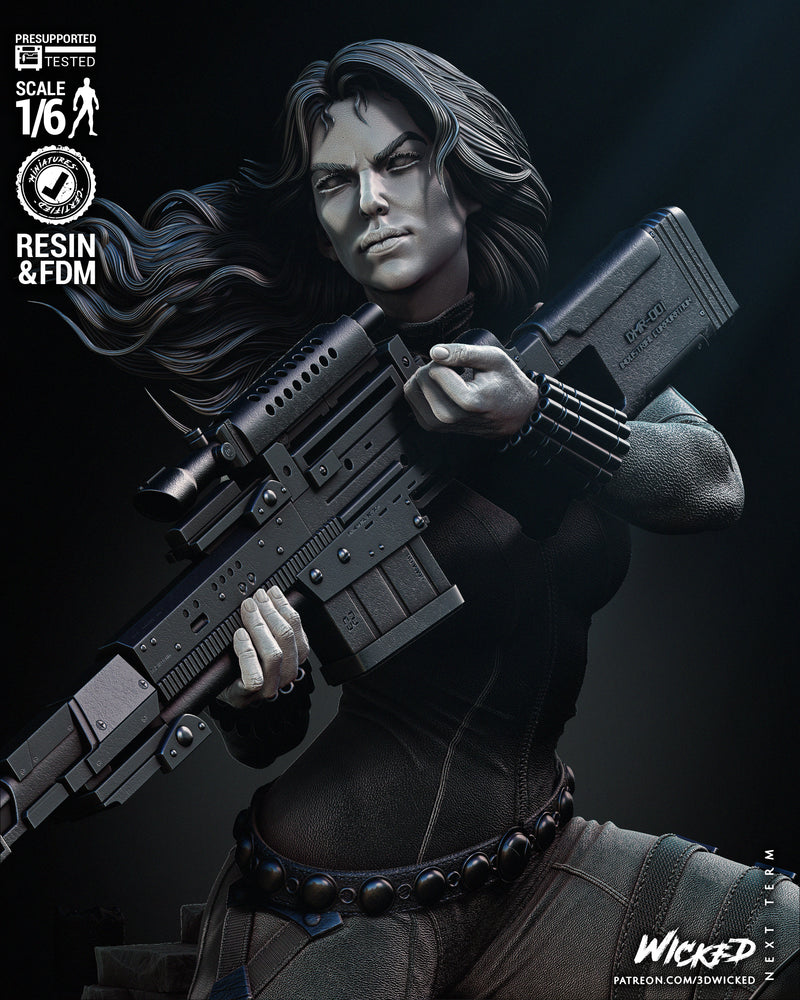 Black Widow 2024 Sculpture resin statue kit view 7