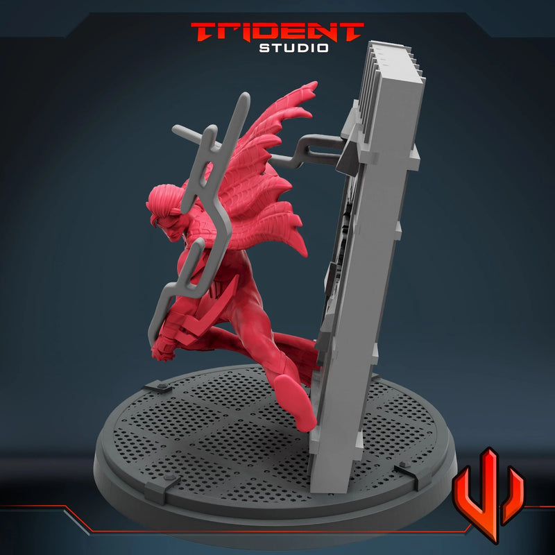 Spider-Man 2099 Miguel Marvel MCP-compatible 40mm resin proxy miniature by Trident Miniatures - product image 7