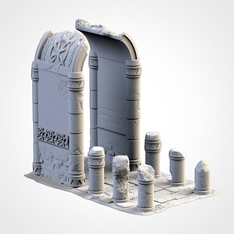 Ancient Civilization 3D printed terrain view 7