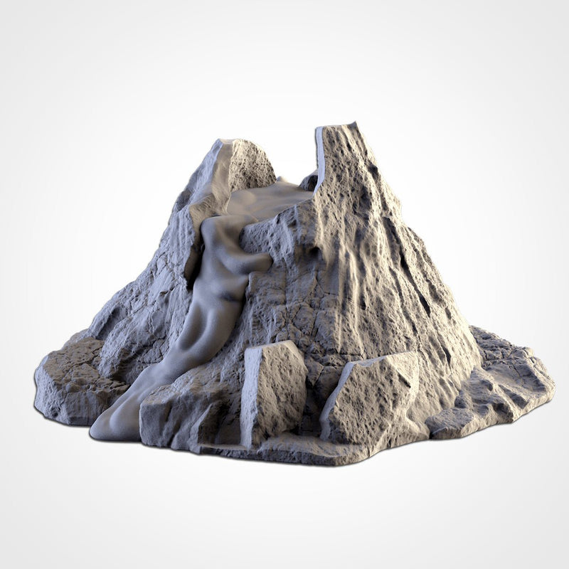 Volcanic Terrain 3D printed terrain view 7