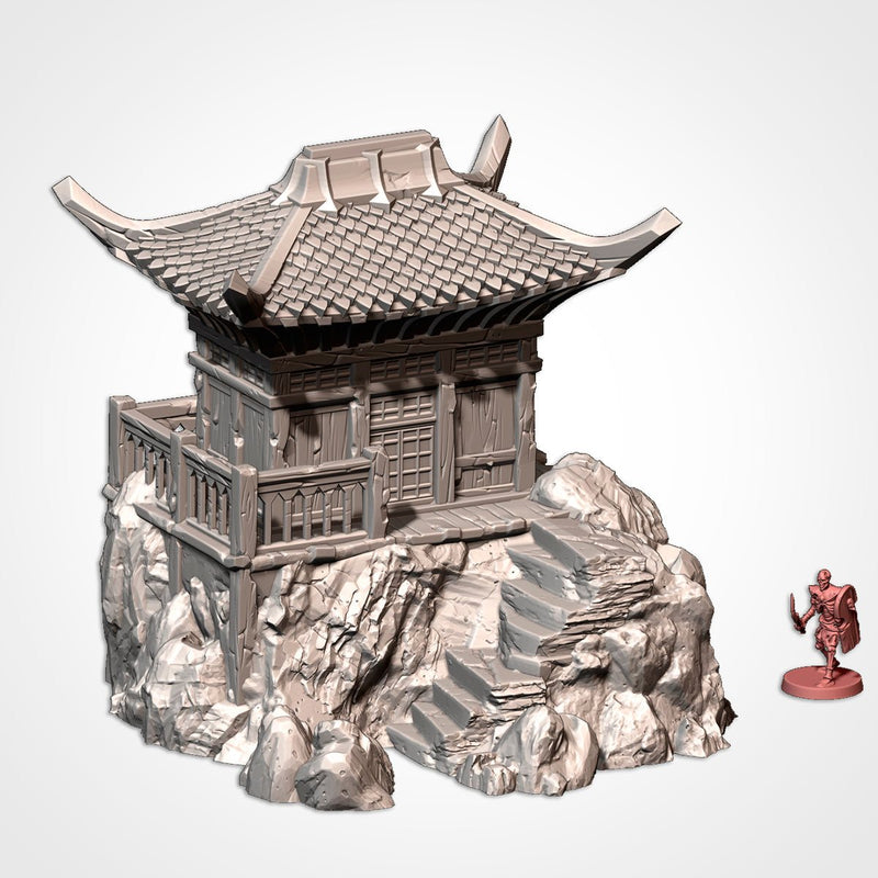 Oriental Buildings 3D printed terrain view 7