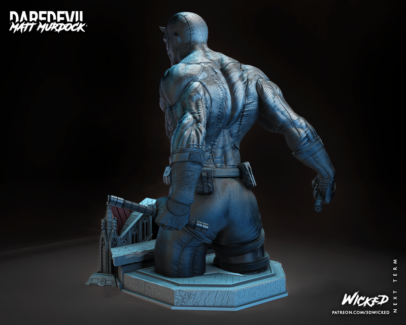 Daredevil Bust resin bust kit view 7