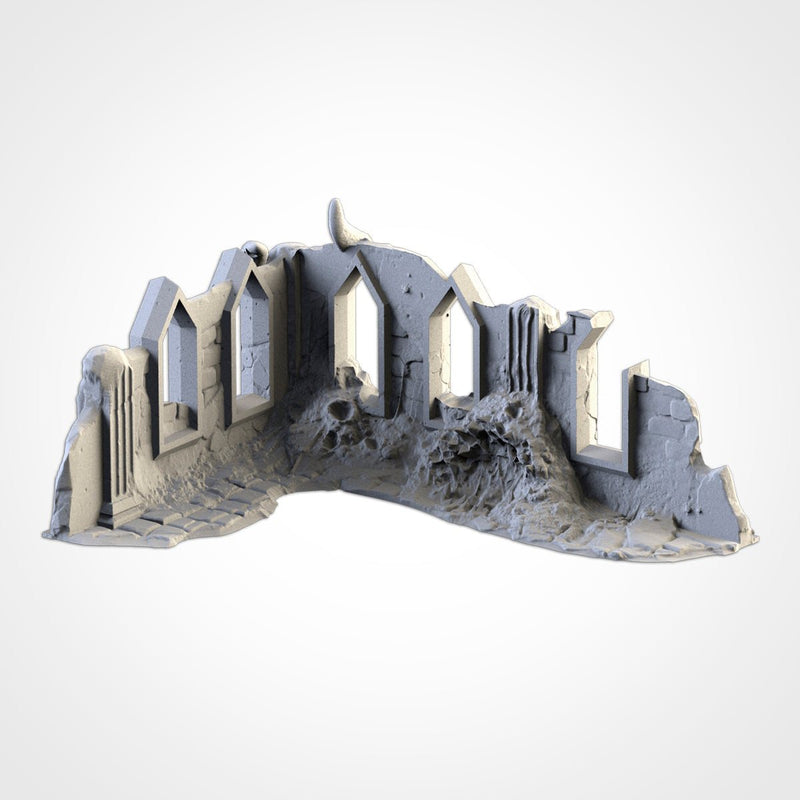 Infected Ruins 3D printed terrain view 7