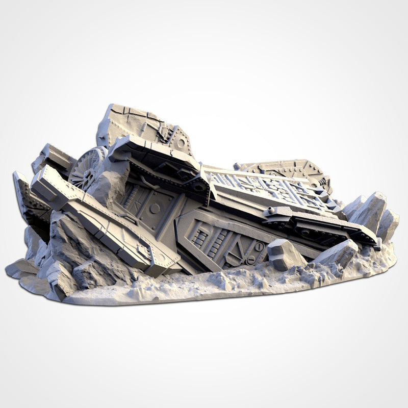 Landing Capsules 3D printed terrain view 7