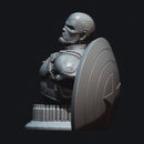 Captain America 3d Bust resin bust kit view 7