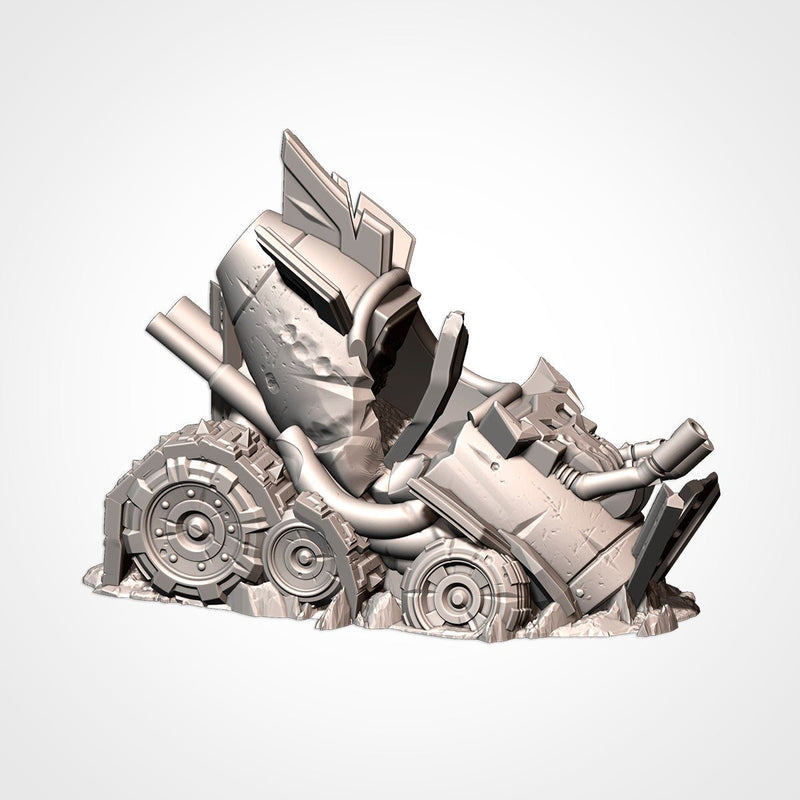 Orc Buggies Destroyed 3D printed terrain view 7