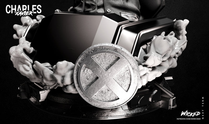 Charles Xavier Bust resin bust kit view 7