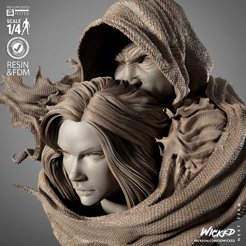 Cloak and Dagger Portrait Bust resin bust kit view 7