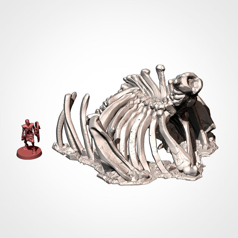 Dead Giant Mammoths 3D printed terrain view 7