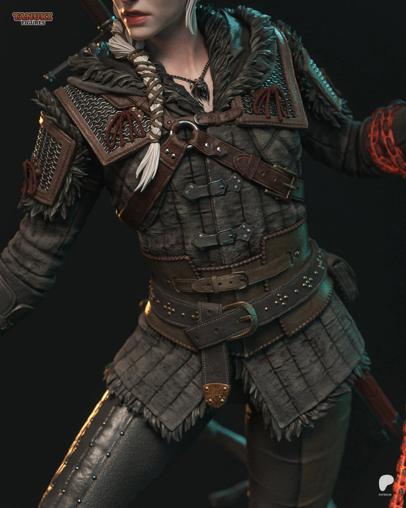 Ciri Resin Statue & Bust - Full Size view 7