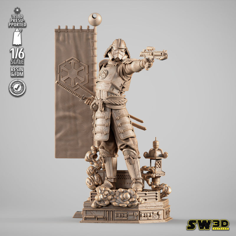 Stormtrooper Samurai Sculpture