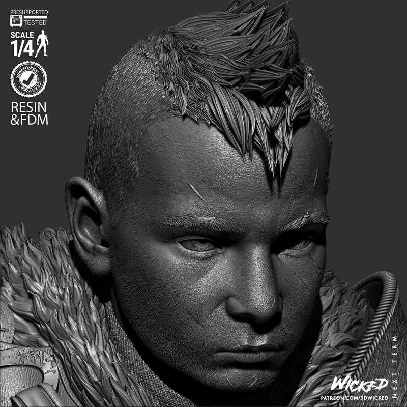 Atreus Portrait Bust resin bust kit view 7
