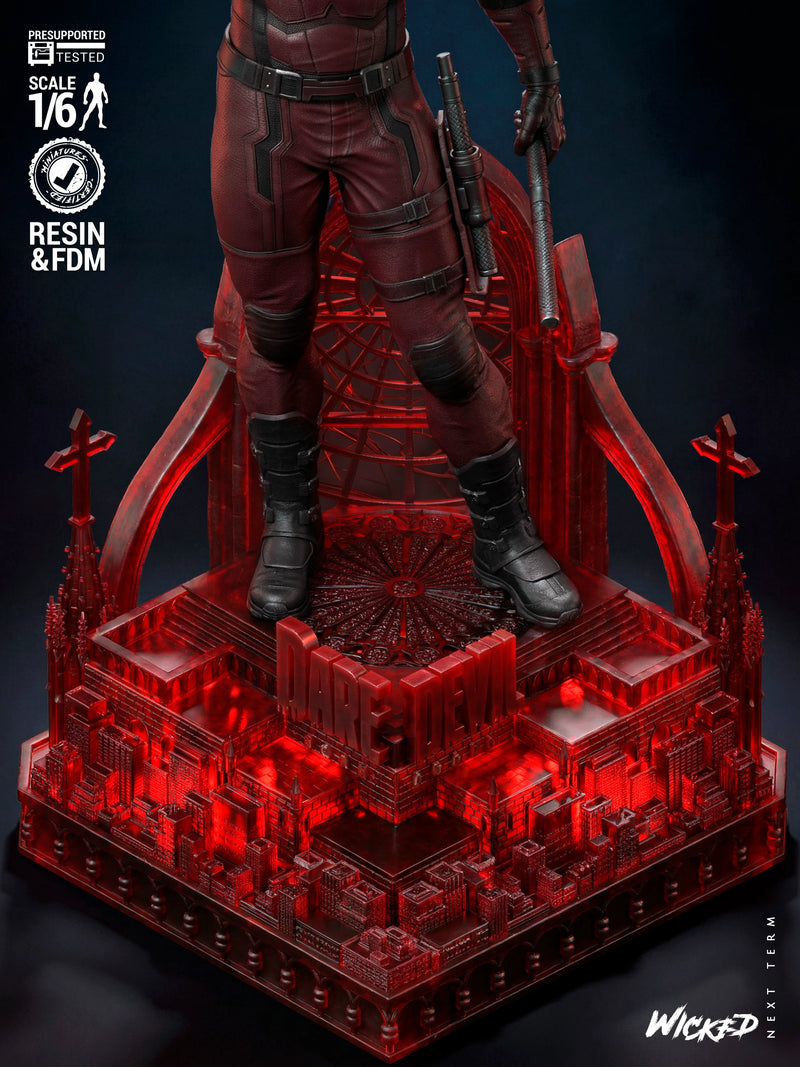 Daredevil Sculpture resin statue kit view 7