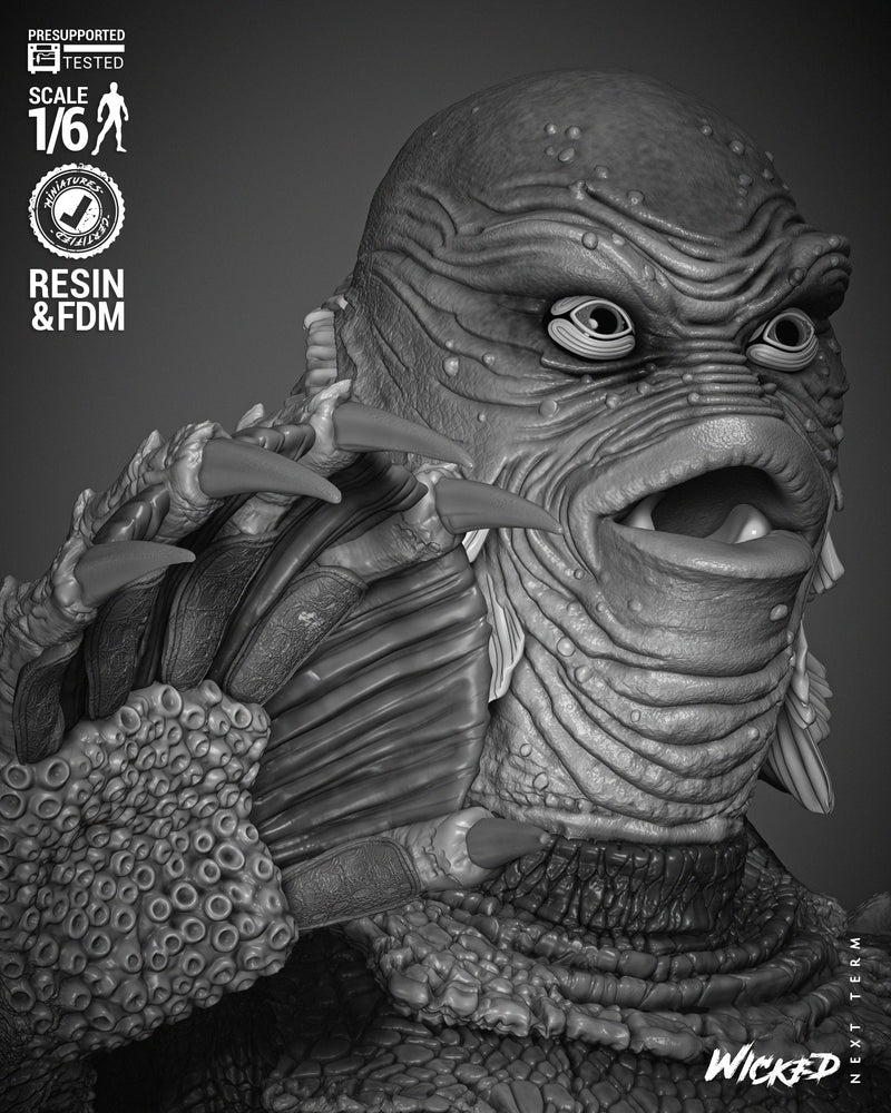 Creature of the Black Lagoon Sculpture resin statue kit view 7