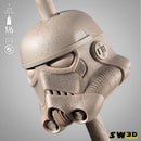 Mandalorian on Blurrg Sculpture