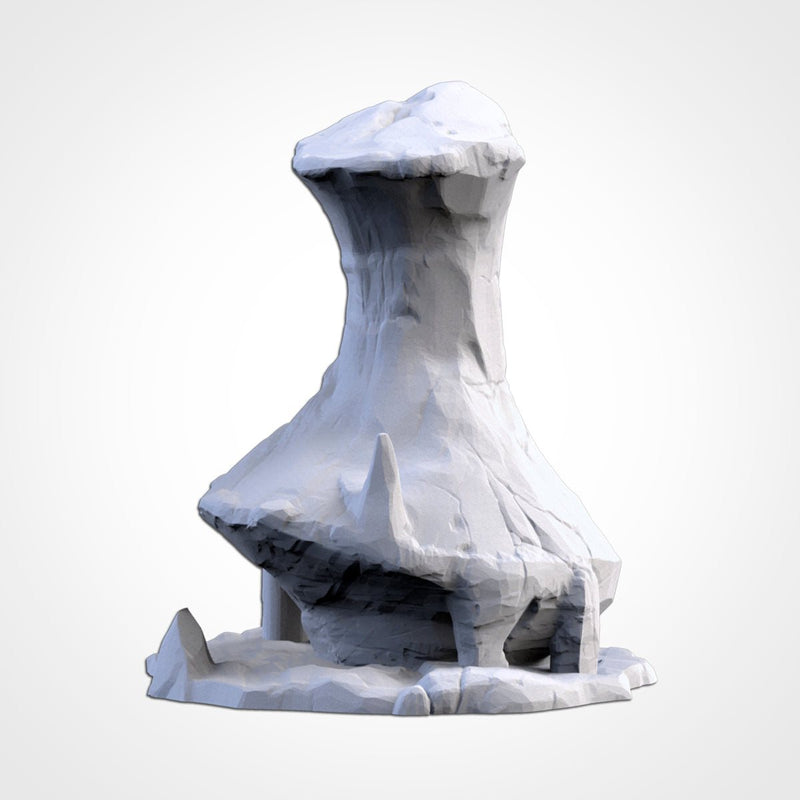Ice Mountains 3D printed terrain view 8