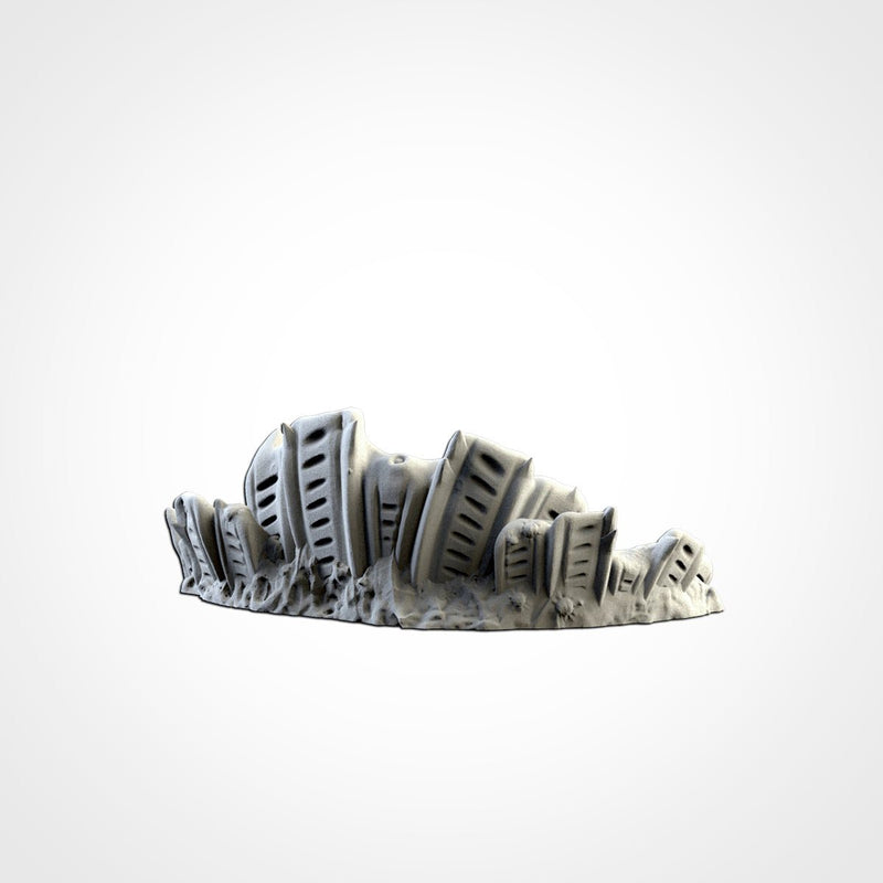 Alien Terrain 02 3D printed terrain view 8
