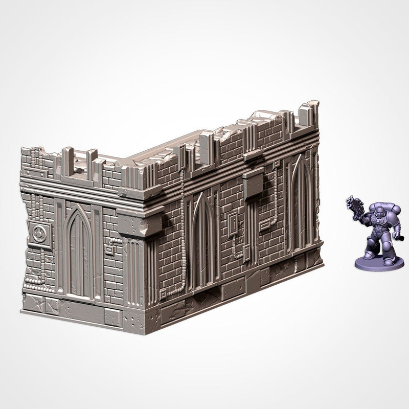 Cathedral Ruins UKTC 3D printed terrain view 8