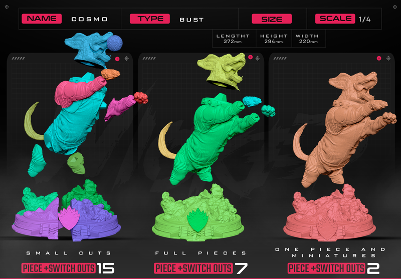 Cosmo Bust resin bust kit view 8
