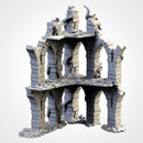Abandoned City Ruins 3D printed terrain view 8