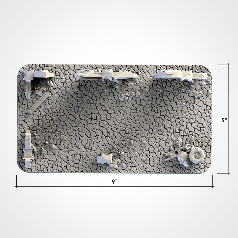 Post-Apocalyptic WTC Set 02 3D printed terrain view 8
