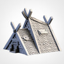 Viking Houses 3D printed terrain view 8