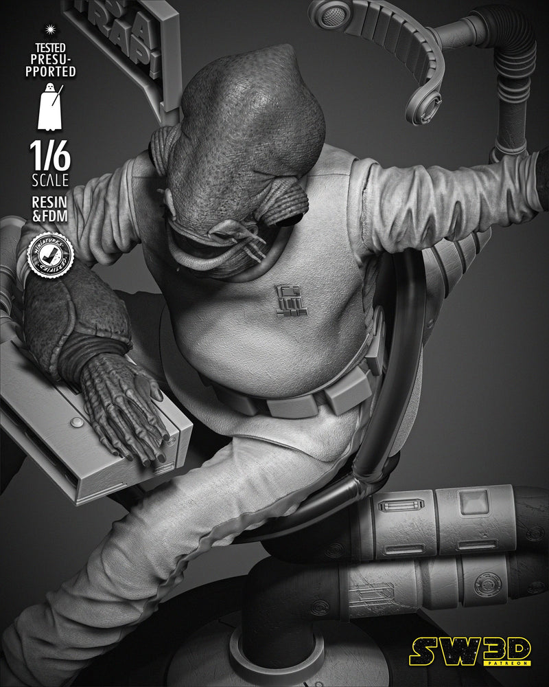 Ackbar Admiral Sculpture