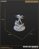 Magneto + Construct (Silver Age) Marvel MCP-compatible resin miniature by C27 Studios - product image 8