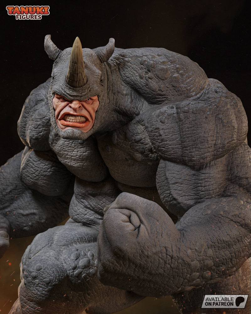 Rhino Resin Statue & Bust - Full Size view 8