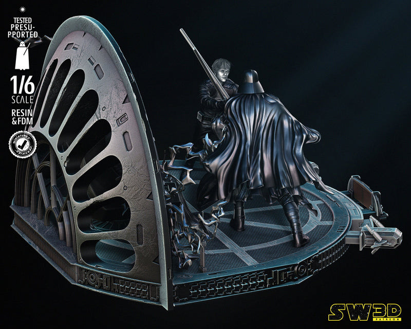 Luke and Darth Vader Return of Jedi Diorama
