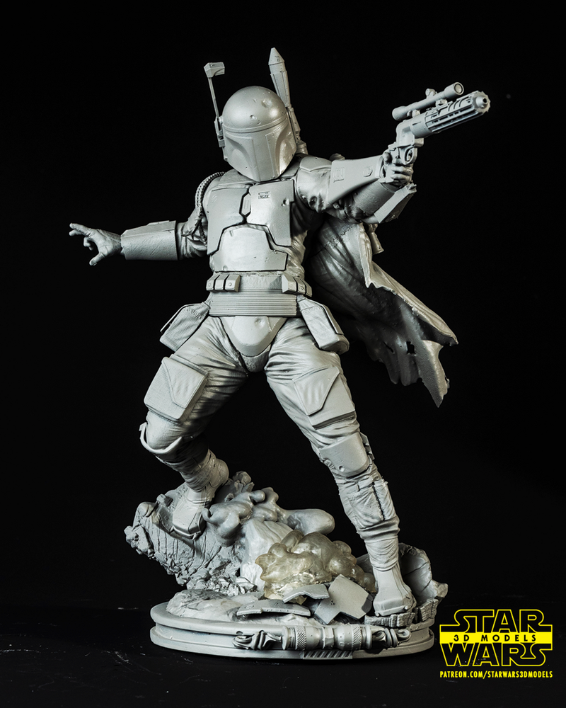 Boba Fett Original Version Sculpture