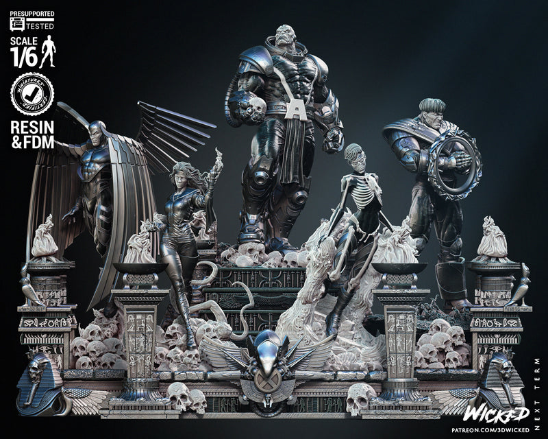 Apocalypse and Horseman Diorama resin diorama kit view 8