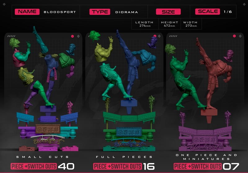 Bloodsport Diorama resin diorama kit view 8