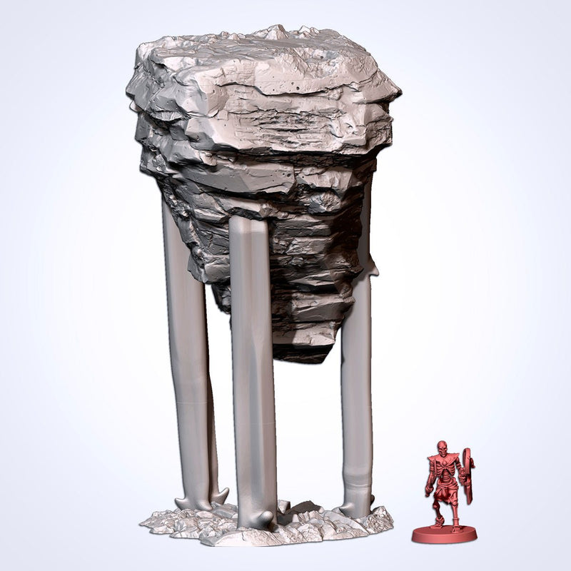 Floating Rocks 3D printed terrain view 8
