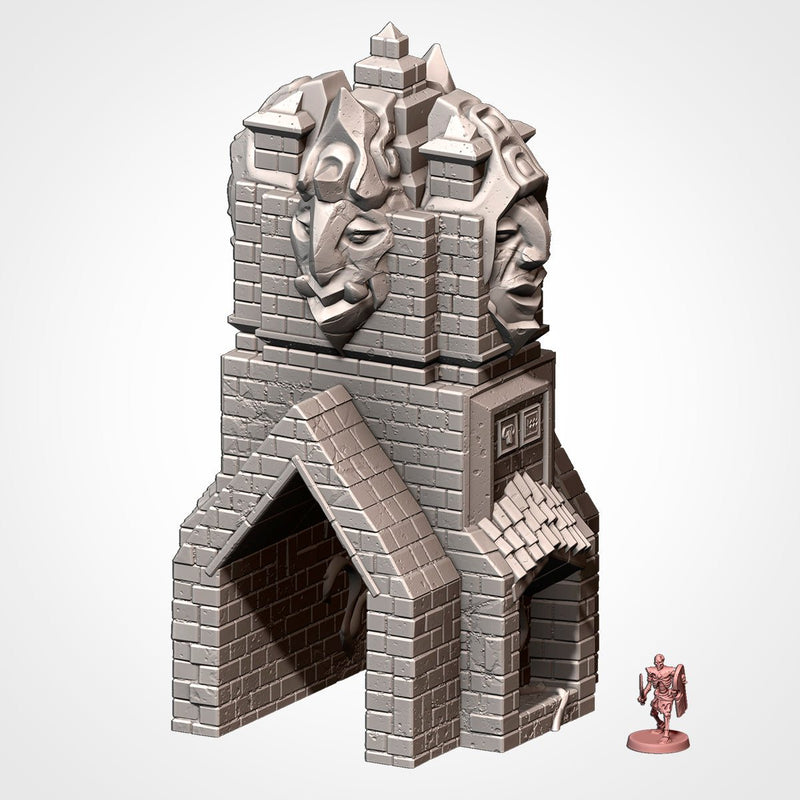 Buildings In The Jungle 3D printed terrain view 8