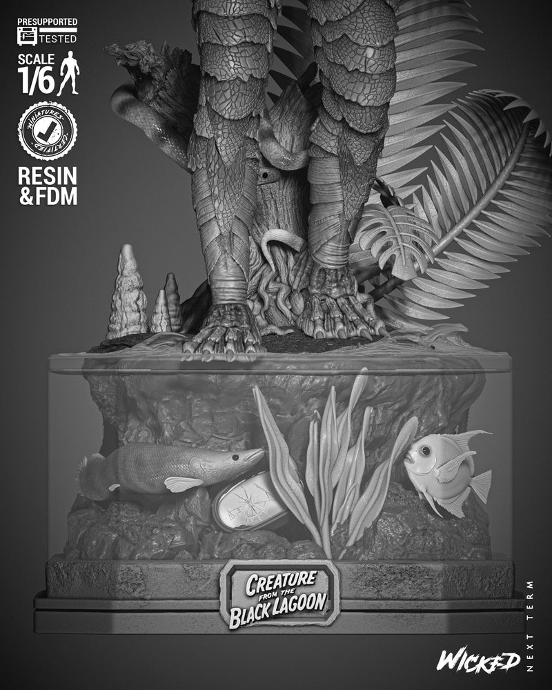 Creature of the Black Lagoon Sculpture resin statue kit view 8
