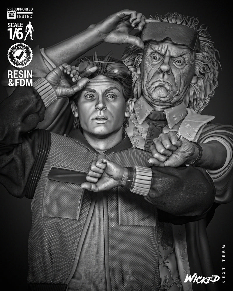 Back To The Future Diorama resin diorama kit view 8