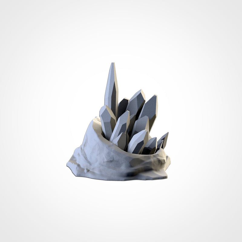Glass Stones Terrain 3D printed terrain view 8