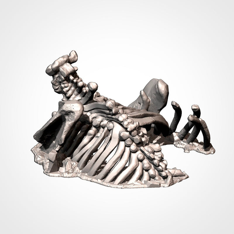 Dead Giant Mammoths 3D printed terrain view 8