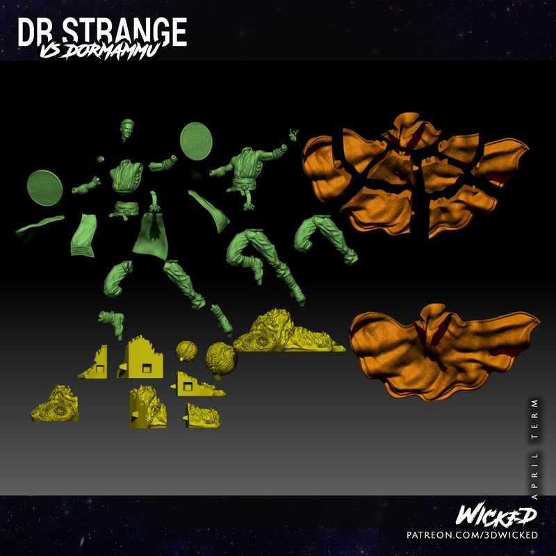 Doctor Strange Sculpture resin statue kit view 8