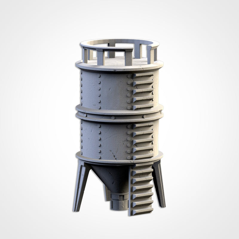 Silos & Storage Tanks 3D printed terrain view 8