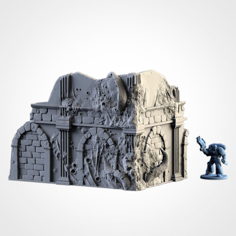 Infected Ruins 3D printed terrain view 8