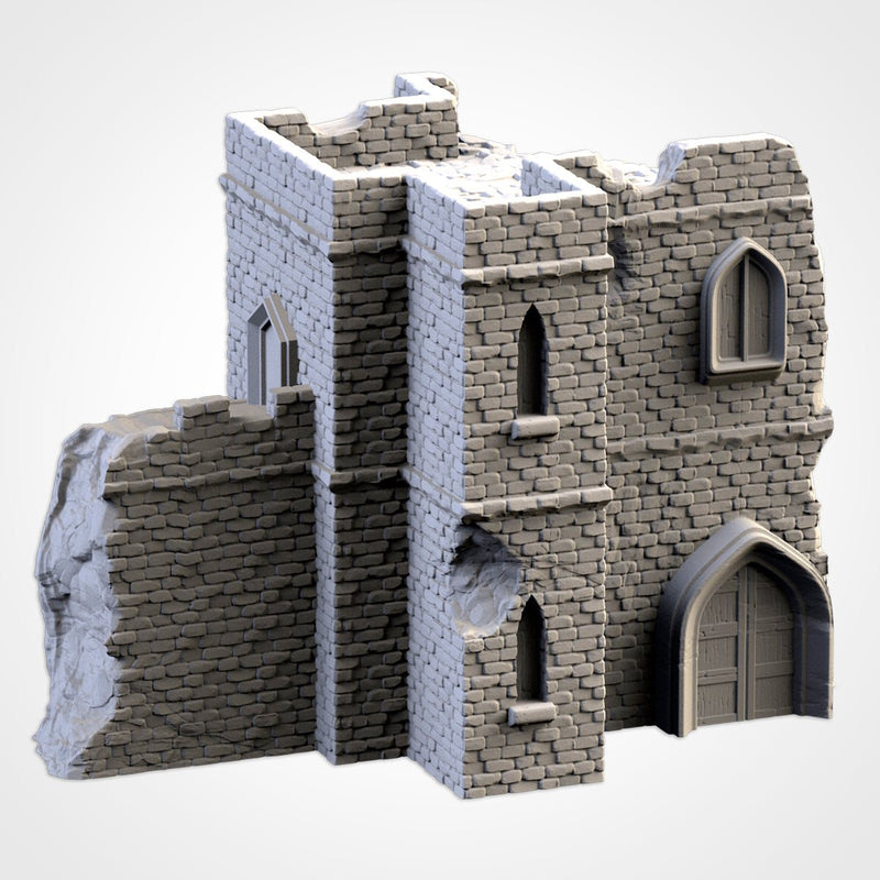 Ruined Castle 3D printed terrain view 8