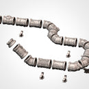 Modular Pipes 3D printed terrain view 8