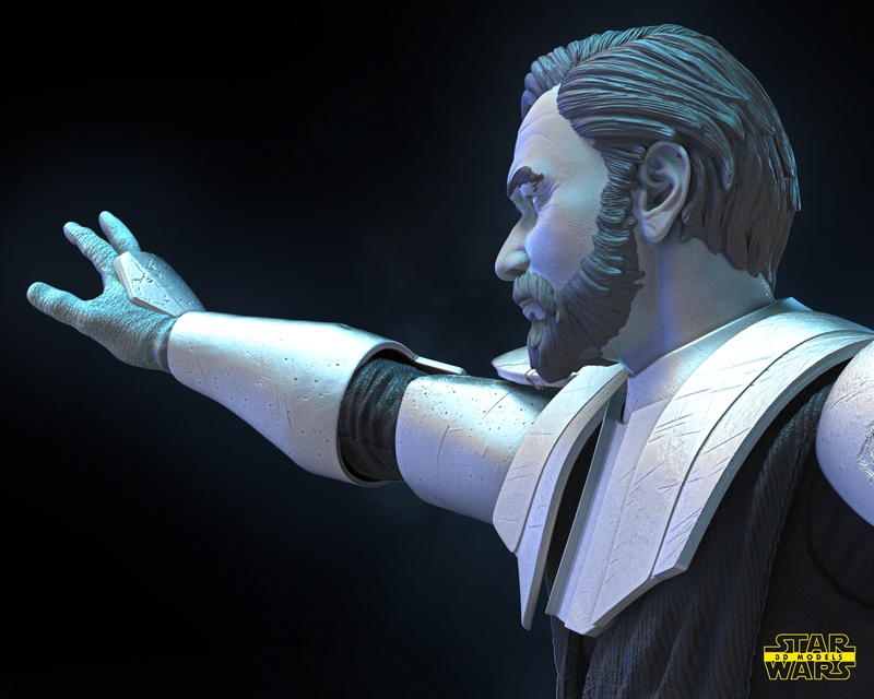 Obi Wan Kenobi (Clone Wars) Bust