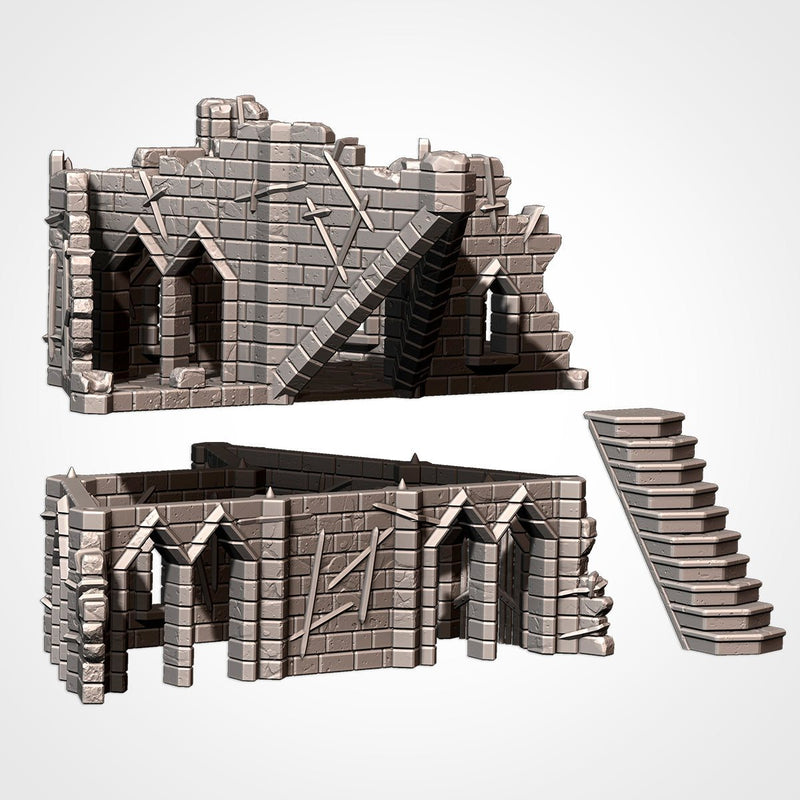 Cursed Fortress 3D printed terrain view 8