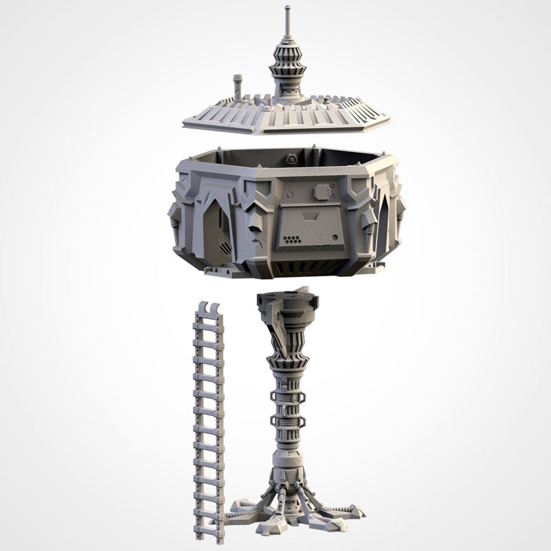 Sci-Fi City 3D printed terrain view 8